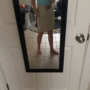 Tan Ralph Lauren blue label pencil skirt w/pockets